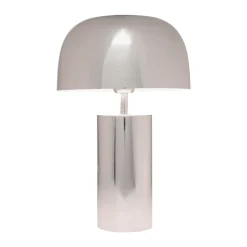 Kare pöytävalaisin Loungy, kromi, teräs, korkeus 38 cm