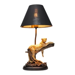 KARE Relax Leopard -pöytävalaisin