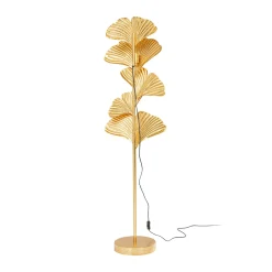 Kare Yuva-lattiavalaisin, kullanvärinen, metalli, 160 cm, E27