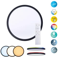 Karl LED kattovalaisin, CCT, RGB taustavalo, Ø 29cm
