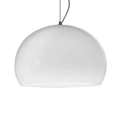 Kartell FL/Y - LED-riippuvalaisin, kiiltävä valkoinen