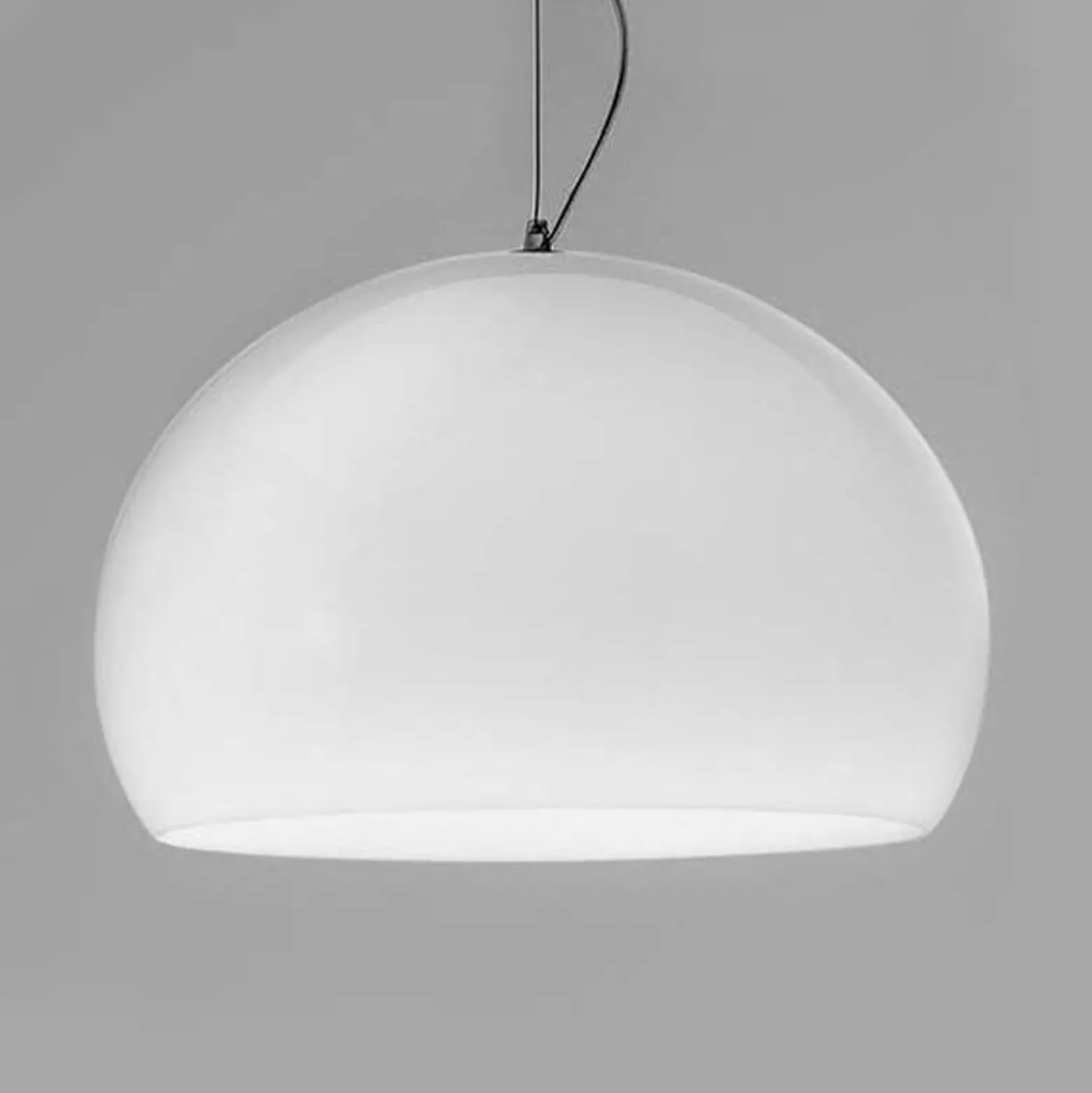 Kartell FL/Y - LED-riippuvalaisin, kiiltävä valkoinen