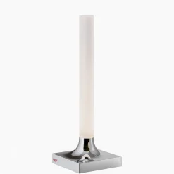 Kartell Goodnight LED ulkotilojen pöytävalaisin IP54 kromi