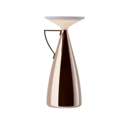 Kartell LED-akkuinen pöytävalaisin Camomille, kuparinen, himmennettävä.