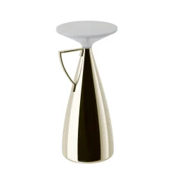 Kartell LED-akkukäyttöinen pöytävalaisin Camomille, kermanvärinen, korkeus 24 cm