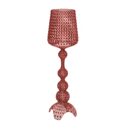 Kartell LED-lattiavalo Kabuki, viininpunainen, 166 cm, himmennettävä