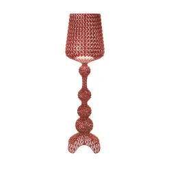 Kartell LED-lattiavalo Kabuki, viininpunainen, 166 cm, himmennettävä