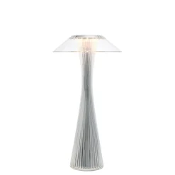 Kartell Space -design-LED-pöytälamppu, kromi