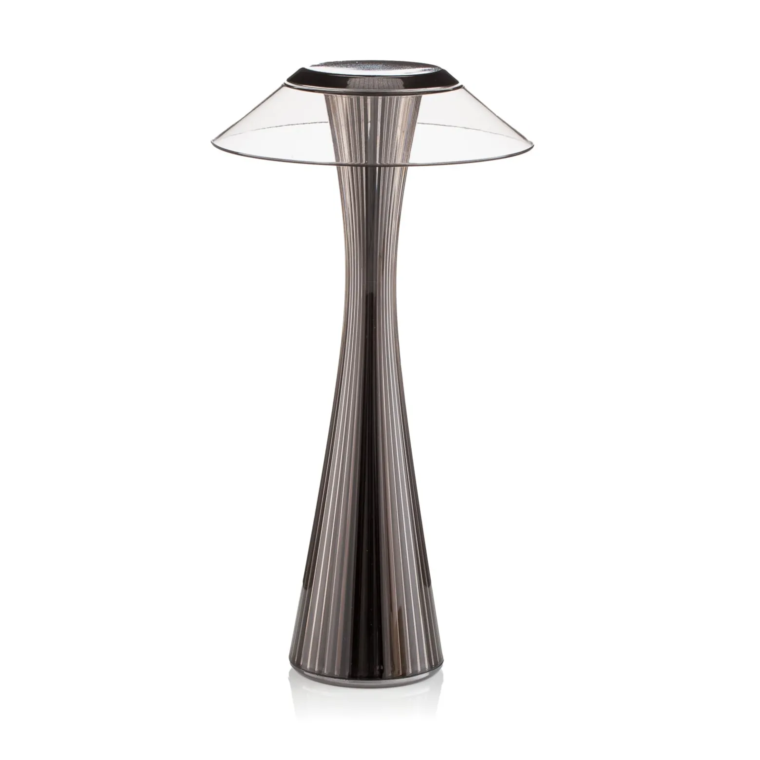 Kartell Space -design-LED-pöytälamppu, titaani