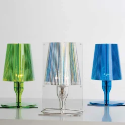 Kartell Take -design-pöytävalaisin, läpinäkyvä
