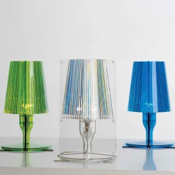 Kartell Take -design-pöytävalaisin, oliivinvihreä