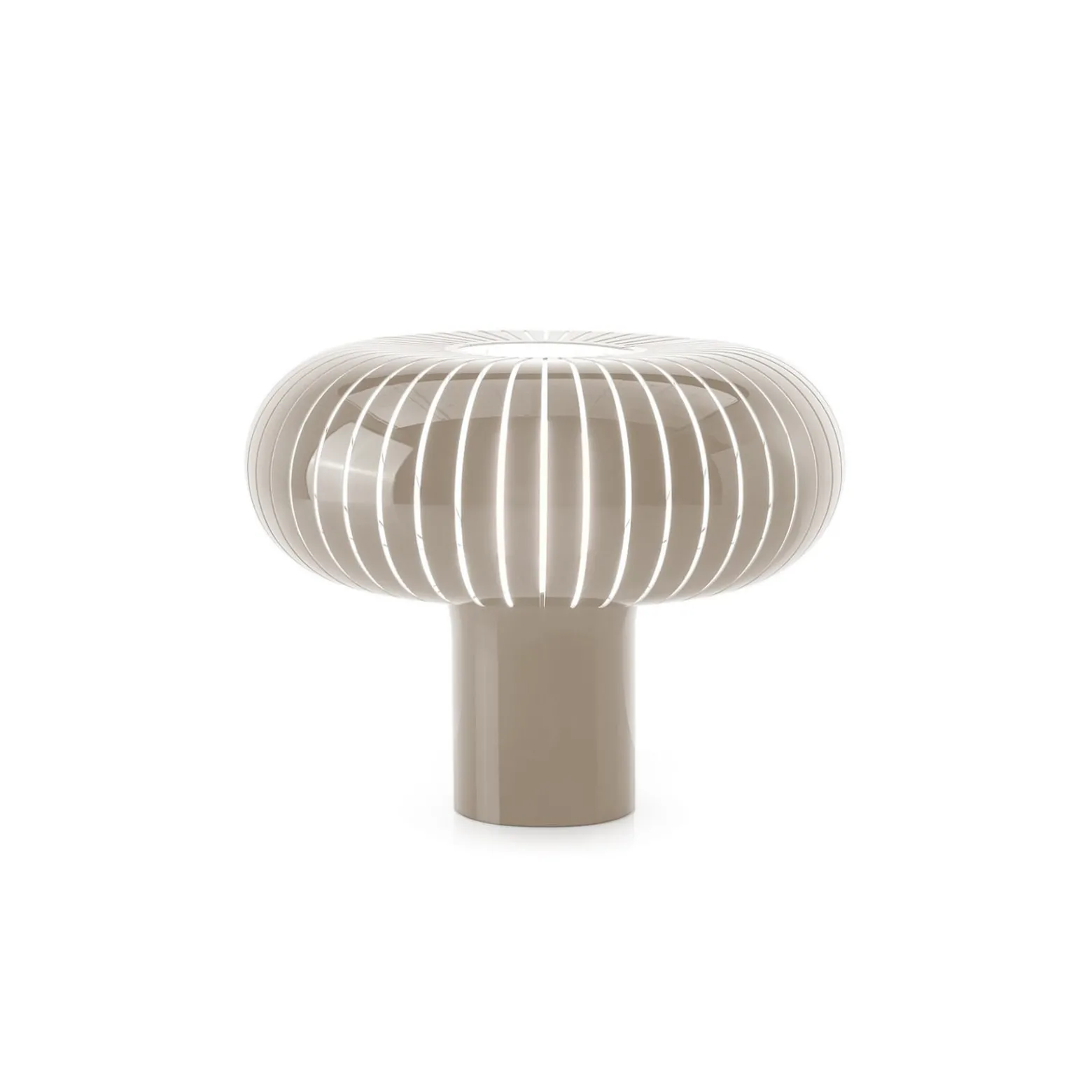 Kartell Teresa pöytävalaisin, kyyhkynharmaa, Ø 50 cm, PMMA