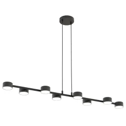 Kattokohdevalo Megara, pituus 100 cm, metalli, 8-lamppuinen.