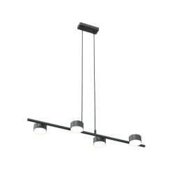Kattokohdevalo Sora, pituus 80 cm, metalli, 4-lamppuinen.