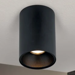 Kattokohdevalo Starlight, pyöreä, musta