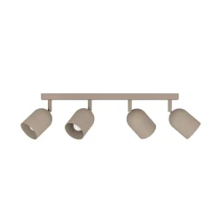 Kattokohdevalo Tilston, beige, pituus 58 cm, 4-lamppuinen, teräs
