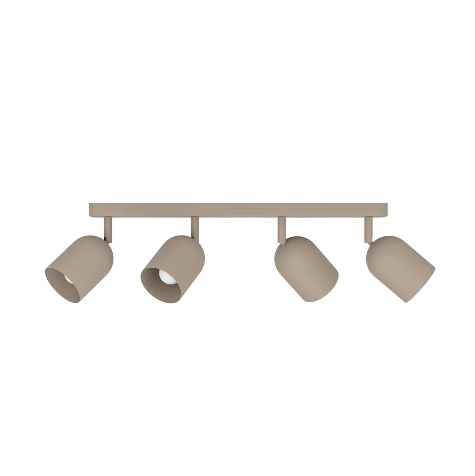 Kattokohdevalo Tilston, beige, pituus 58 cm, 4-lamppuinen, teräs