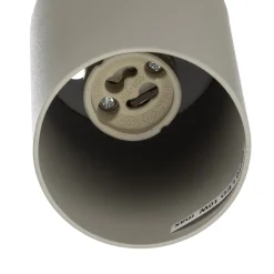 Kattokohdevalo Zoom, 5-lamppuinen, harmaa-beige, teräs, GU10