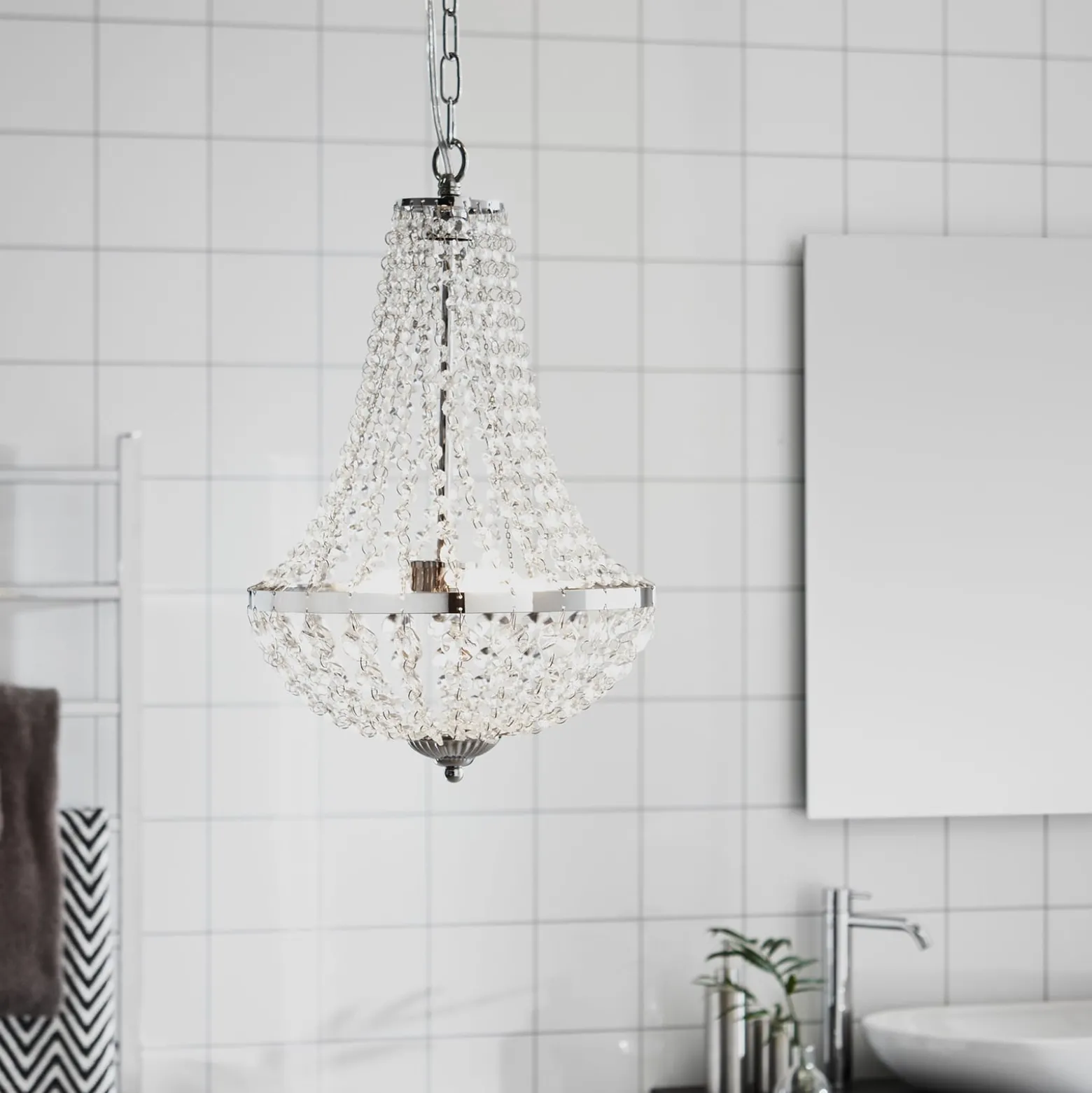 Kattokruunu Gränsö kylpyhuoneeseen, Ø 30 cm