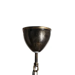 Kattokruunu Korfu, 3-lamppuinen, antiikkikulta, Ø 68 cm