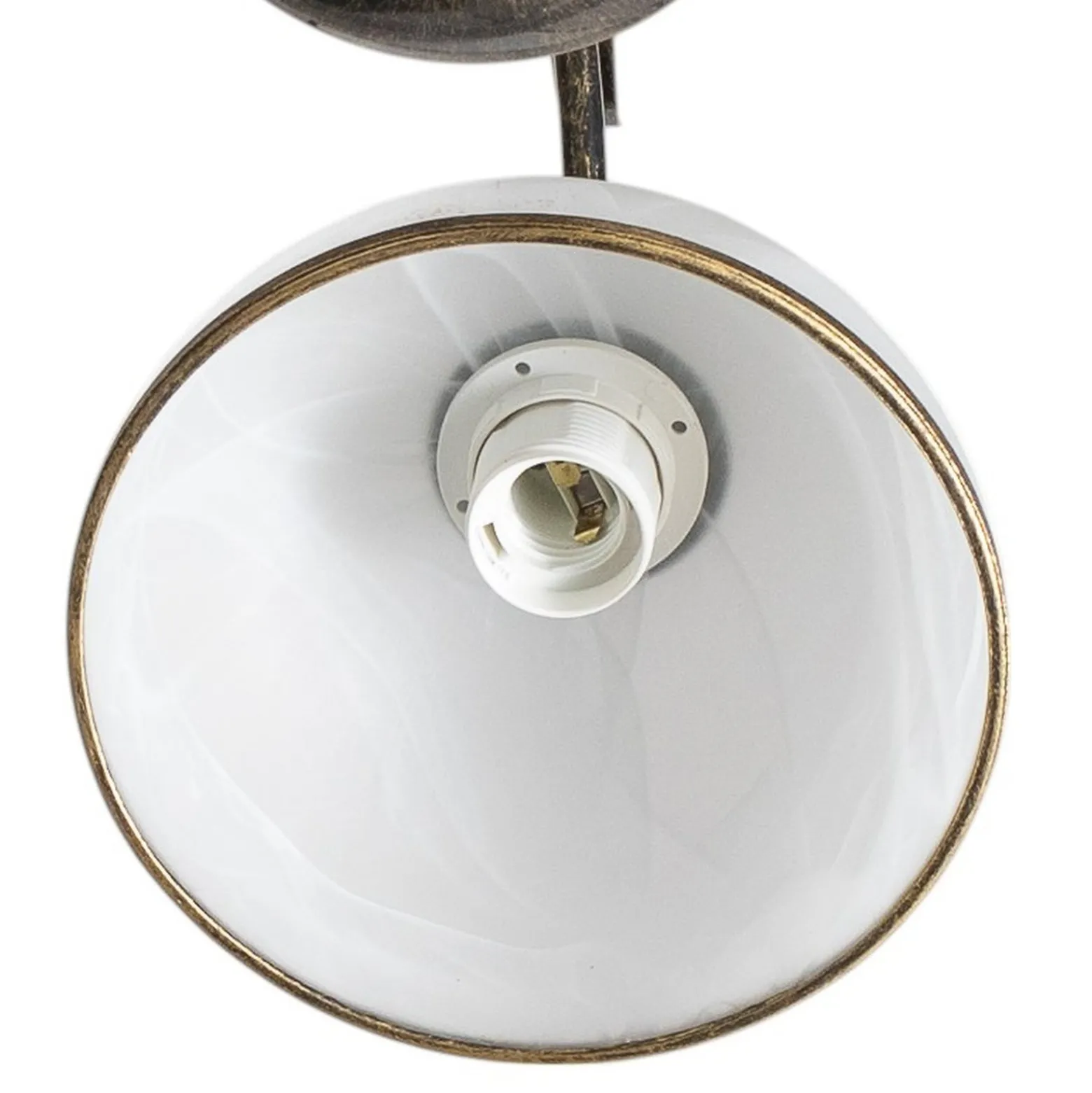 Kattokruunu Korfu, 5-lamppuinen, Ø 68 cm, antiikkikulta