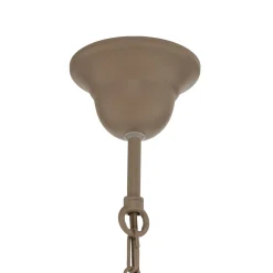 Kattokruunu Mauro, beige, 5-lamppuinen, Ø 62 cm, metalli, E14