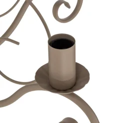 Kattokruunu Mauro, beige, 5-lamppuinen, Ø 62 cm, metalli, E14