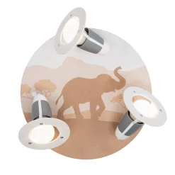 Kattokruunu Scandi Savanne, oranssi, Ø 29 cm, 3-liekkinen