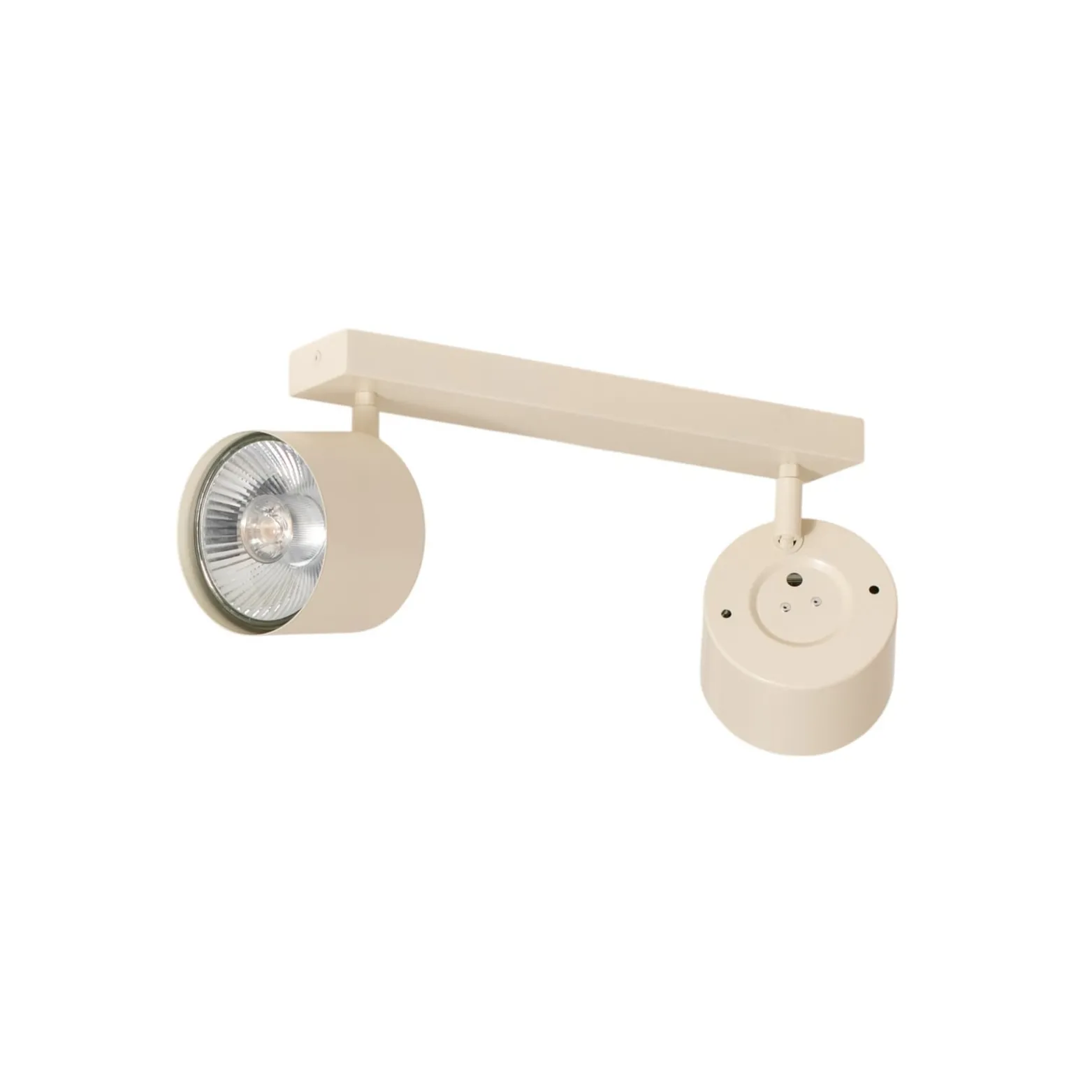 Kattospotti Chloe säädettävä 2-lamppuinen, beige