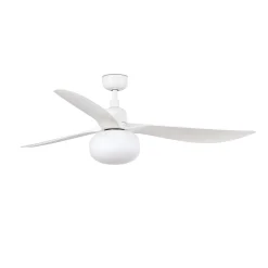 Kattotuuletin valolla Outwood, valkoinen, DC, hiljainen, Ø150cm
