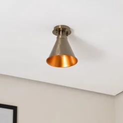 Kattovalaisin Berceste N-679, antiikkikupari, metalli, Ø 20 cm