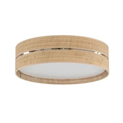 Kattovalaisin Calma, beige, rami, Ø 60 cm, E27