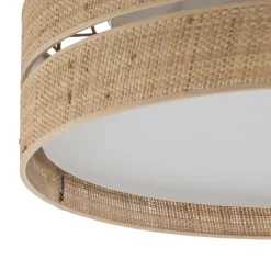Kattovalaisin Calma, beige, rami, Ø 60 cm, E27