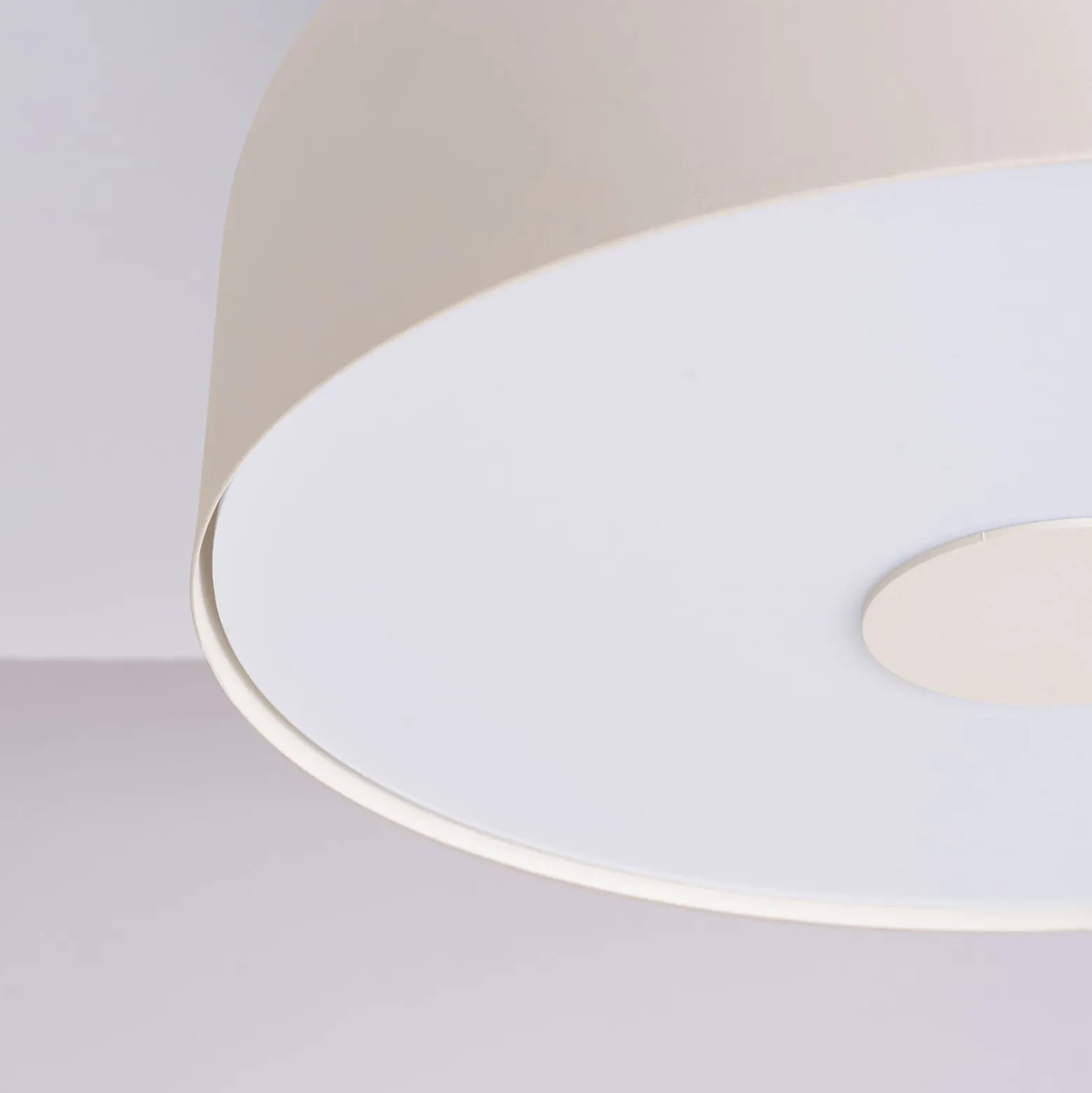 Kattovalaisin CLARO, beige, Ø 30 cm, metalli, 4 x E27