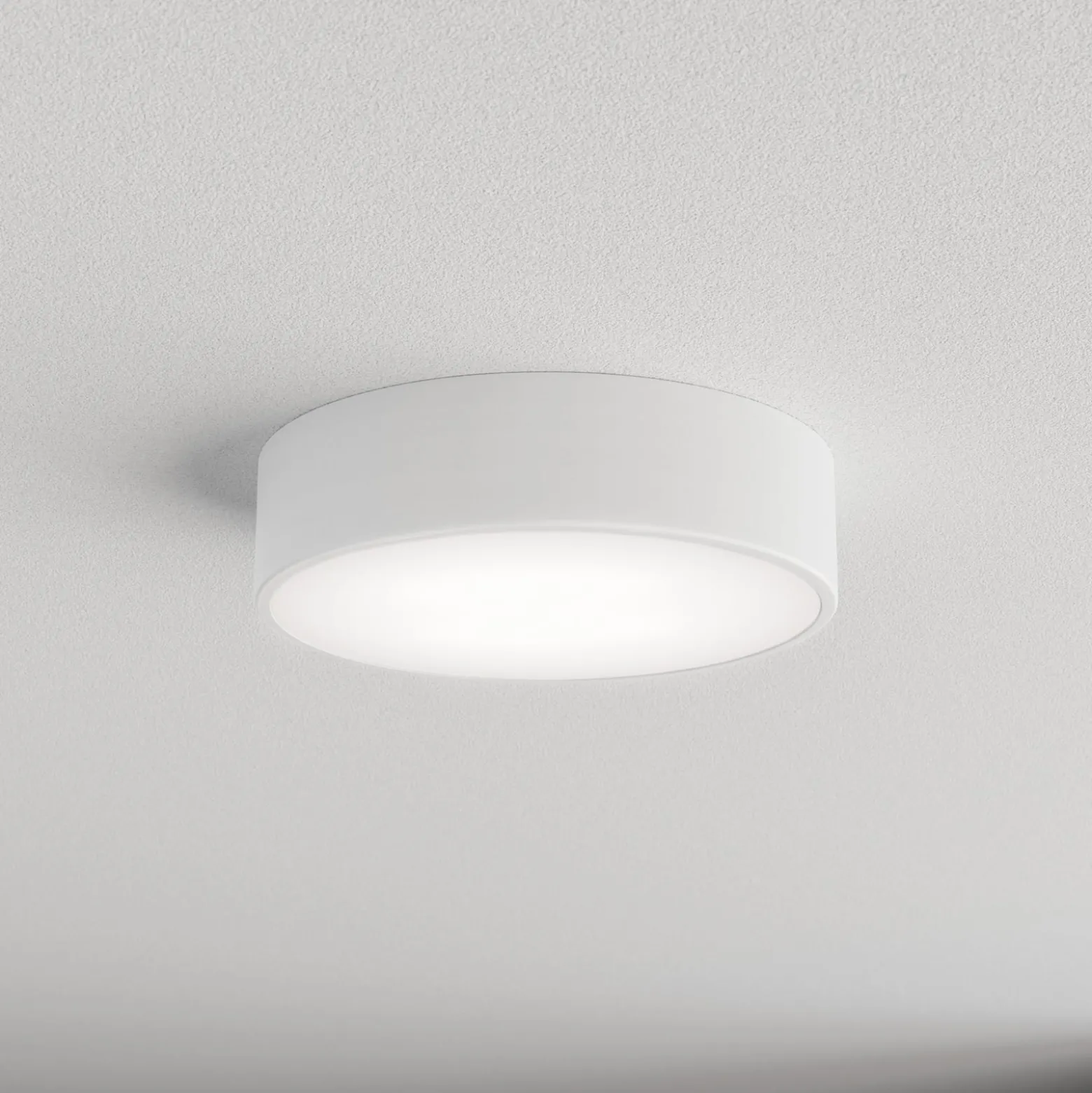 Kattovalaisin Cleo, Ø 30 cm, IP20, valkoinen, metalli, E27