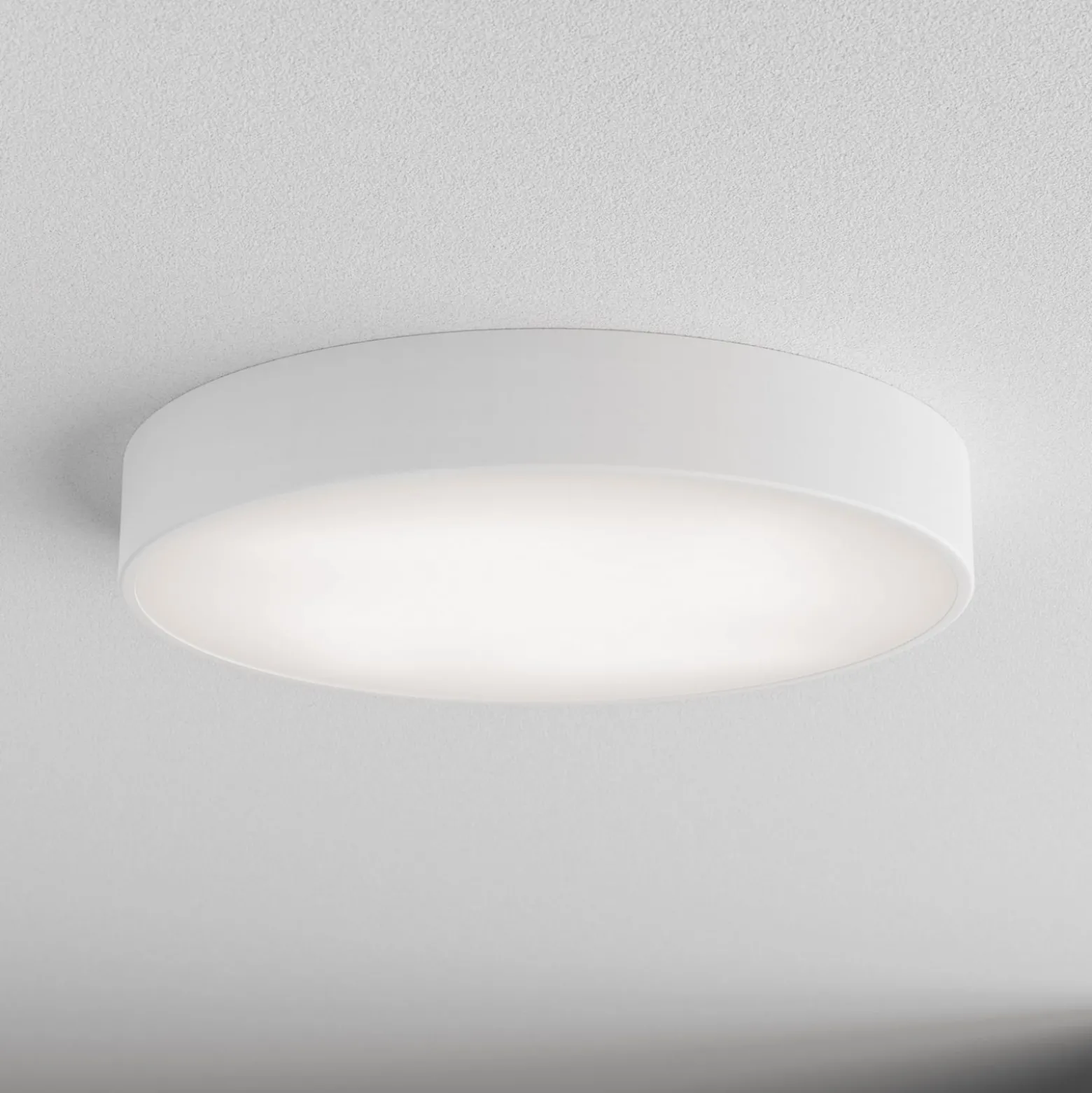 Kattovalaisin Cleo, Ø 50 cm, IP54, valkoinen, metalli, E27