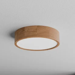 Kattovalaisin Cleo DR375, IP54, Ø 37,5 cm, tammipuu, E27