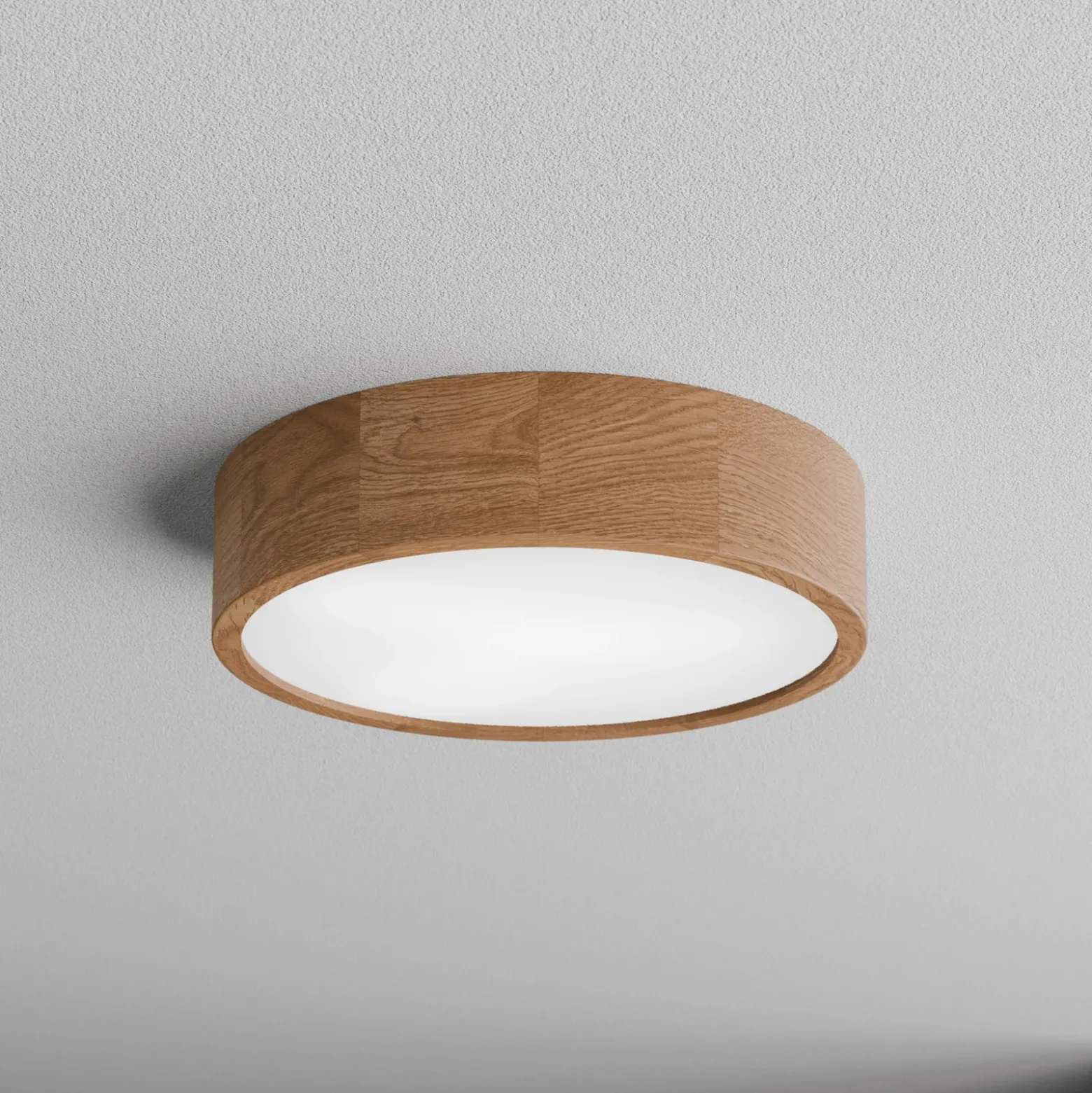 Kattovalaisin Cleo DR375, IP20, tunnistin, Ø 38 cm, tammipuu