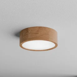 Kattovalaisin Cleo DR275, IP20, tunnistin, Ø 28 cm, tammipuu
