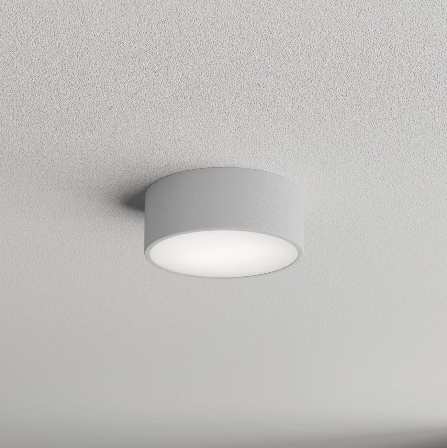 Kattovalaisin Cleo 200, harmaa, anturi, IP54, Ø 20 cm, metalli