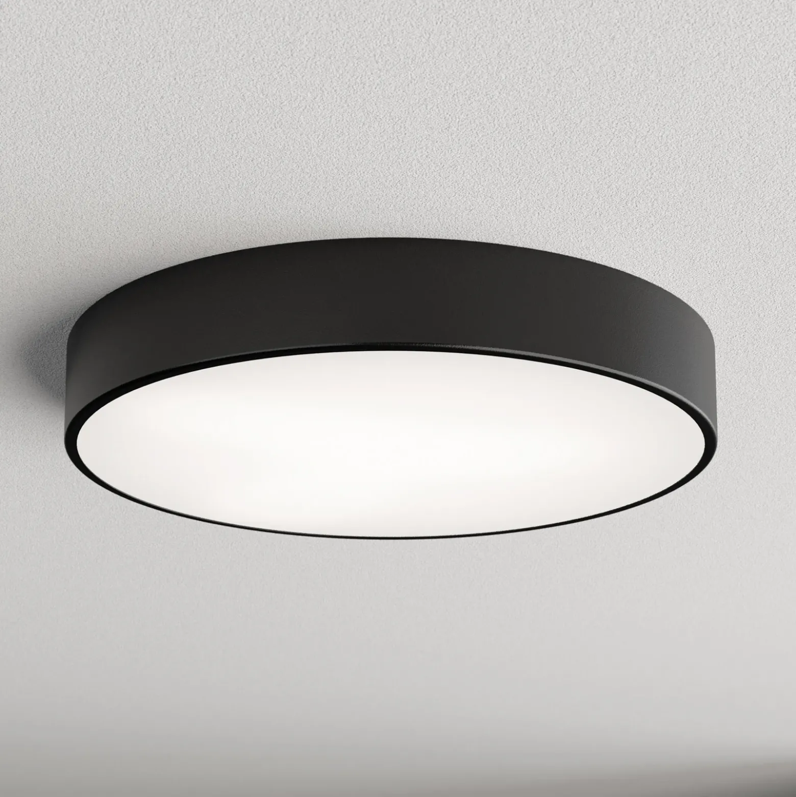 Kattovalaisin Cleo 500, musta, anturi, IP54, Ø 50 cm, metalli