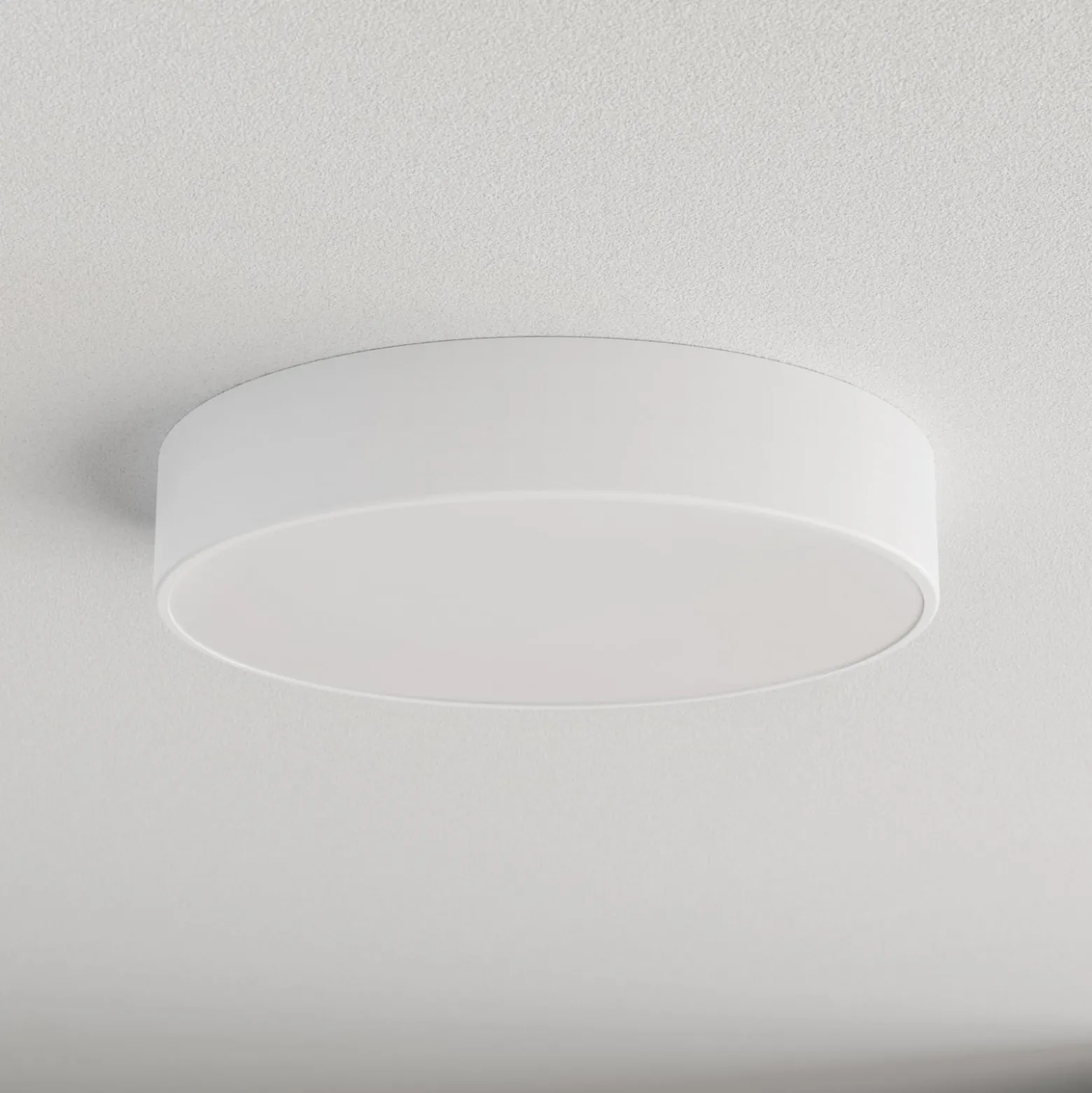 Kattovalaisin Cleo 400, valkoinen, anturi, IP20, Ø 40 cm, metalli