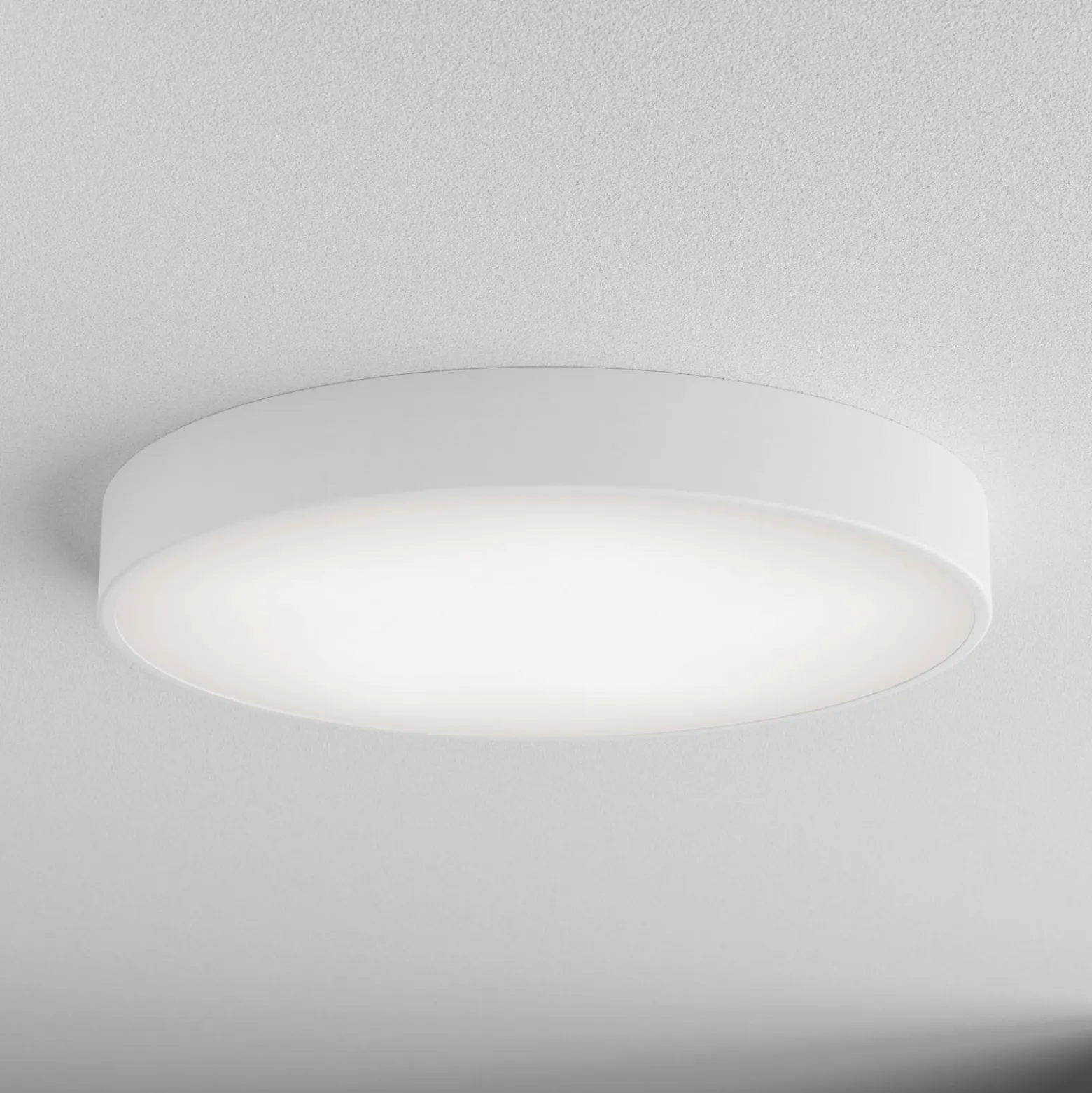 Kattovalaisin Cleo 600, valkoinen, anturi, IP20, Ø 60 cm, metalli