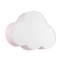Kattovalaisin Cloud, vaaleanpunainen, 63 cm pitkä, tekstiili, pilvi, E27