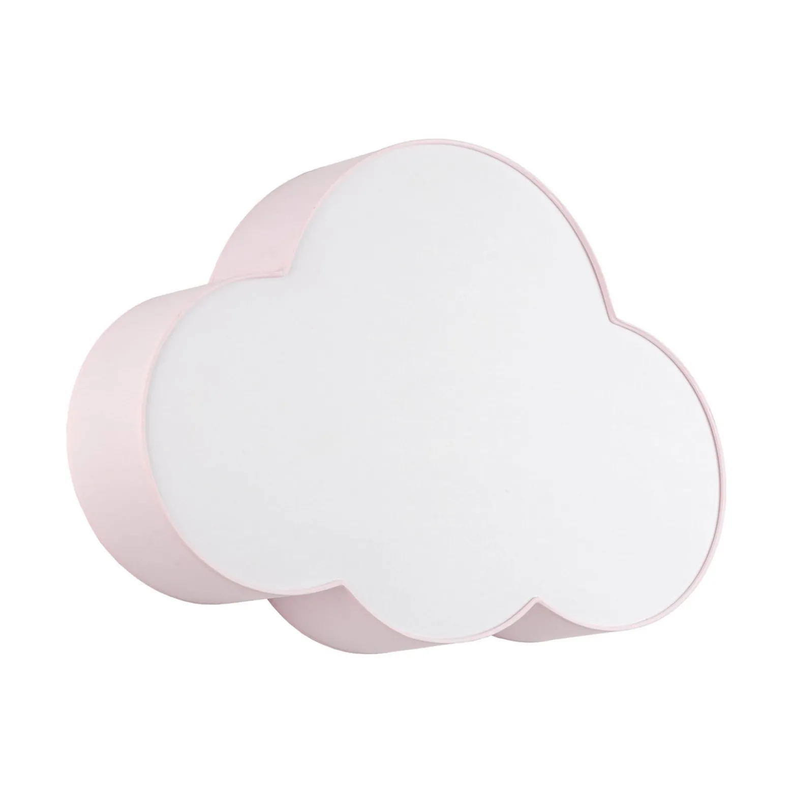Kattovalaisin Cloud, vaaleanpunainen, 63 cm pitkä, tekstiili, pilvi, E27
