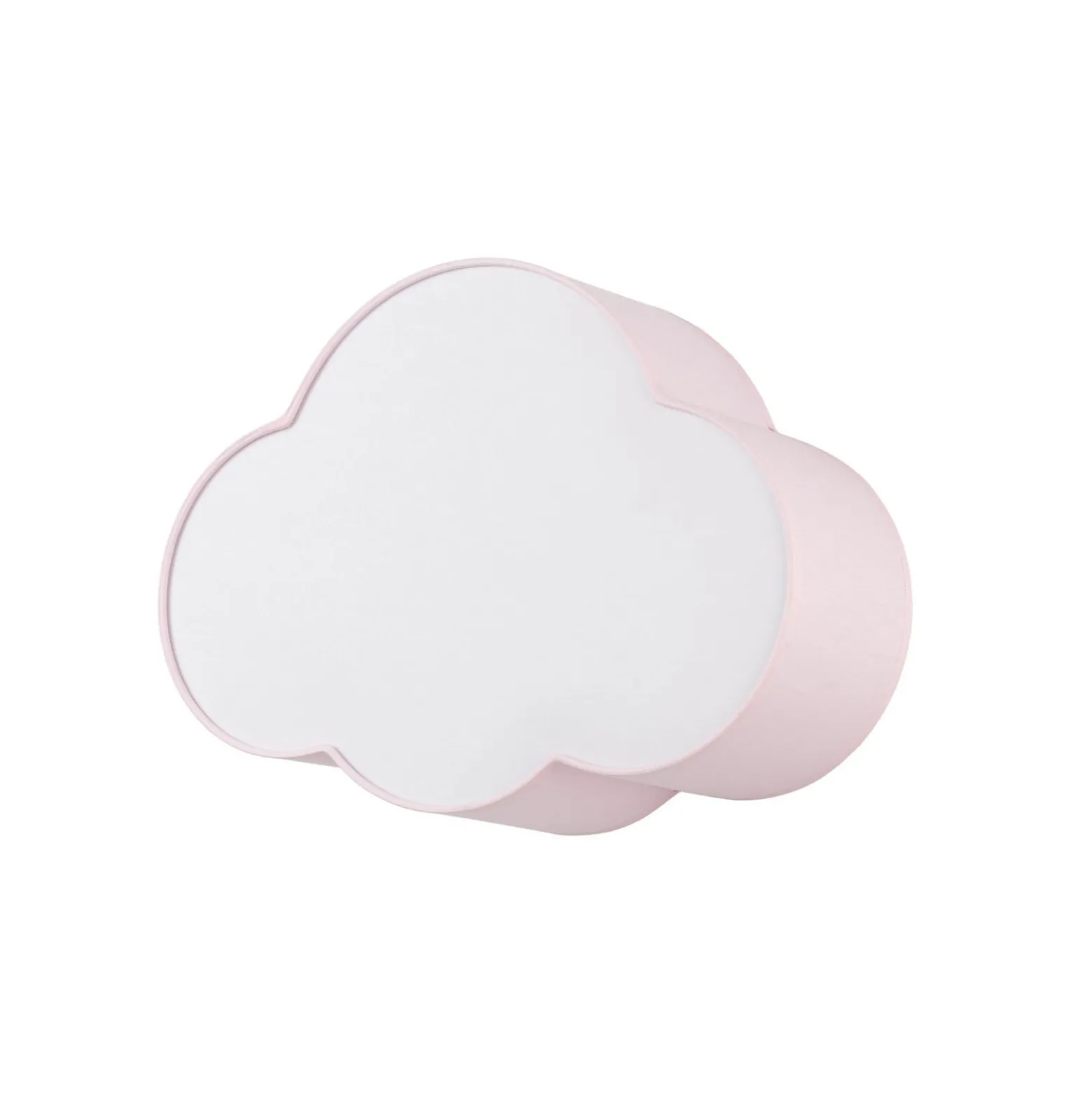 Kattovalaisin Cloud, vaaleanpunainen, 43 cm pitkä, tekstiili, pilvi, E27
