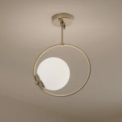Kattovalaisin Dolunay, Ø 26 cm, kultainen, lasi, E27
