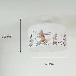 Kattovalaisin Ferdi Kids, tekstiili, valkoinen, värikäs