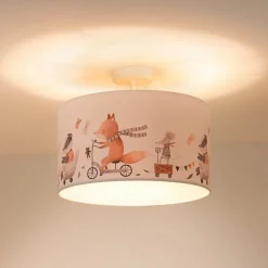 Kattovalaisin Ferdi Kids, tekstiili, valkoinen, värikäs