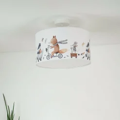 Kattovalaisin Ferdi Kids, tekstiili, valkoinen, värikäs